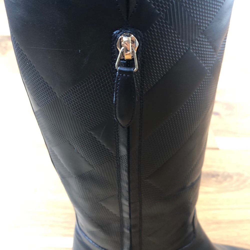 Burberry Knee High Leather Boots - Picture 3 of 8